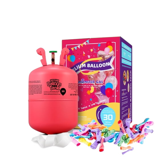 Tanque de helio MONSTER GAS de 7 L para 30 globos