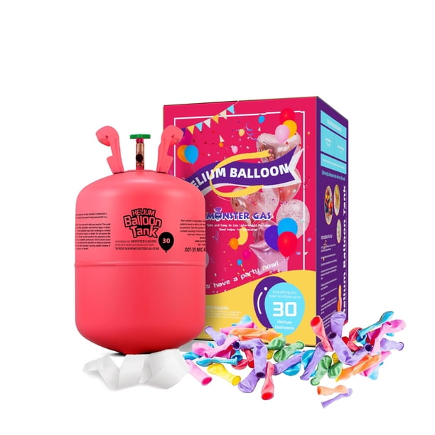 Tanque de helio MONSTER GAS de 7 L para 30 globos