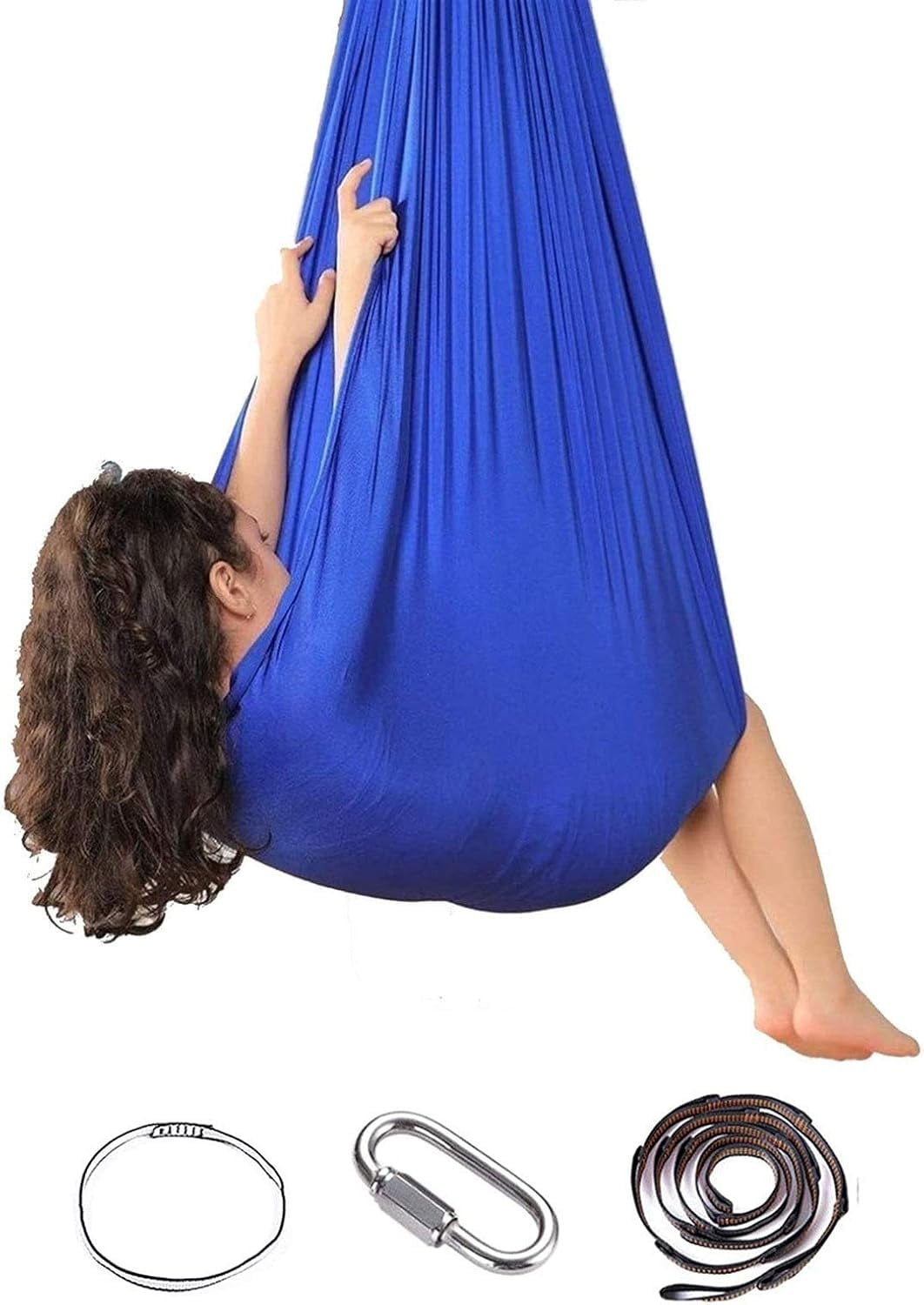 Autism Support Swing, Calming & Relaxing Haven, Soft Premium Fabric Accommodates Adults Or Children Up To £440, EASY TO INSTALL With 360° Swivel Hanger, Motor Skills Improvement
