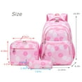 thumbnail image 5 of Forestfish Teen Backpack Set with Insulated Lunch Bag & Pencil Case, Water-Resistant Nylon School Bag（Daisy B/Pink）, 5 of 7