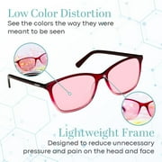 Migraine Glasses Fl-41 | Unisex Glasses for Migraine and Light Sensitivity Relief | UV Protection and Photophobia Eye Strain
