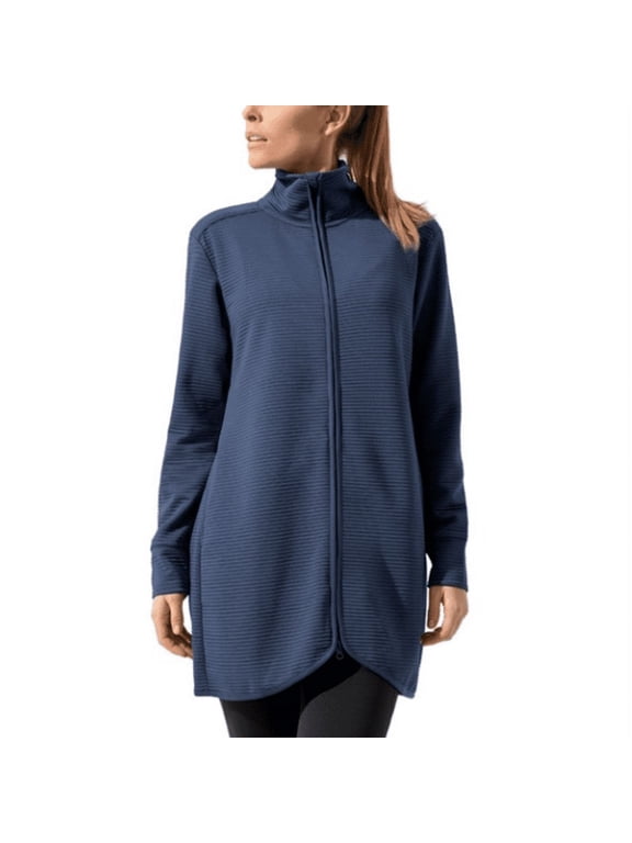 Mondetta Performance Gear Ottoman Long Jacket, Iron Blue, Small