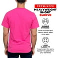 thumbnail image 3 of Access Men's Heavyweight Short Sleeve Cotton Crew Neck T-Shirt (Pack of 3) (Fuchsia, Small) AT35, 3 of 8