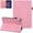 Pink, variant on 2021 Galaxy Tab A8 10.5-Inch Case (SM-X200 /SM-X205) - Protective Leather/Silicone Composite Cover with [Adjustable Stand /Card Holder], Lightweight Flip Classic Flower Samsung Case (Brown)
