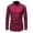 Red, variant on Yuhangmm Men's Western Denim Shirt with Embroidered and Asymmetrical Long Sleeve Design Red XXL