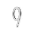 thumbnail image 2 of Montague Metal Products - 4" Brushed Aluminum Floating or Flat Modern House Numbers 0-9 - 9, 2 of 6