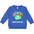 thumbnail image 2 of Inktastic Happy Earth Day Flowered Toddler Sweatshirt, 2 of 4