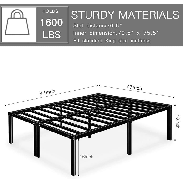 18 inch high bed frame deals