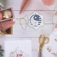thumbnail image 6 of 3drose, Blue Patritoic Usa Yin Yang - Zen Art, 3 inch Snowflake Porcelain Ornament, 6 of 7