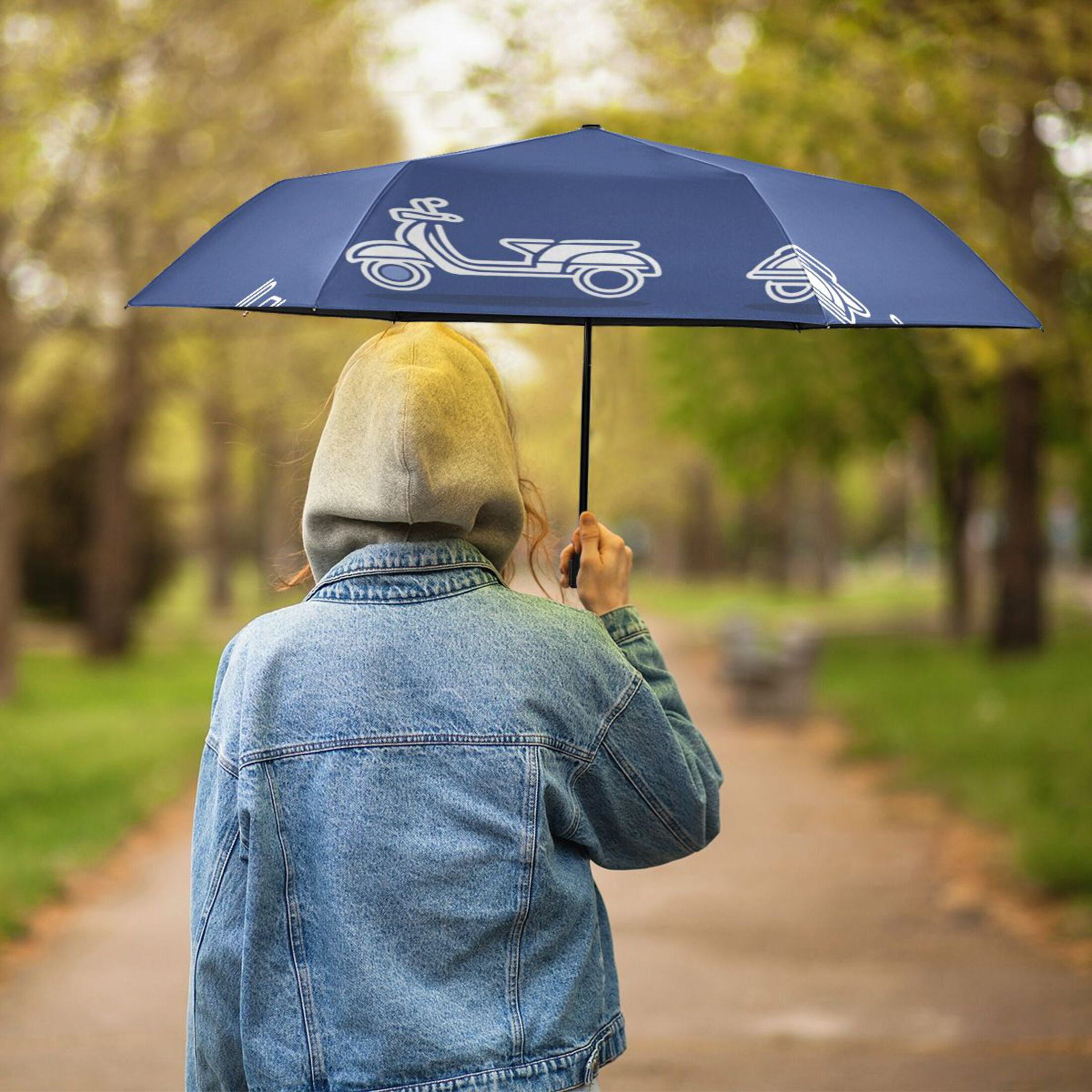 Scooter and Car Designs UV50+ Sunscreen Portable Umbrella, Waterproof, Ultra Lightweight 240g