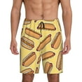 thumbnail image 1 of Fotbe Hot Dogs Pantalones Cortos de Pijama para Hombre, Ropa de Dormir, Pantalones de Pijama Cortos para Hombre-X-Large, 1 of 6