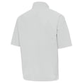 thumbnail image 3 of Men's Antigua Gray Wyoming Cowboys Brisk Short Sleeve Quarter-Zip Windshirt, 3 of 3