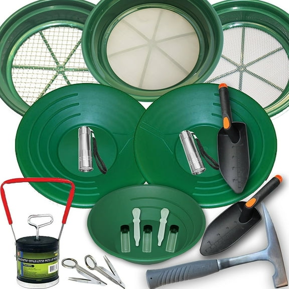 19pc ASR Outdoor Ultimate Gold Prospecting Kit for Beginners and Kids
