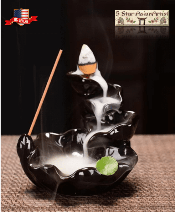10Pcs Backflow Incense Or Burner Handmade Porcelain Ceramic Incense Burners Hold 