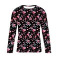 thumbnail image 5 of safuny Men's Valentine's Day Top All-Over Heart Graphic Relaxed Soft Sweatshirt for Romantic Dates Casual Sweatshirt Outings Valentine's Celebrations Pink XL, 5 of 5