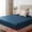 39.0"x74.8" Deep blue, variant on Unique Bargains Fitted Sheet Fiber Bed Sheets Breathable Soft and Comfortable 39.0"x74.8" Black