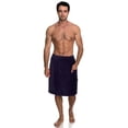 thumbnail image 1 of TowelSelections Men's Wrap Adjustable Cotton Velour Shower Bath Gym Body Cover Up Small/Medium Mulberry Purple, 1 of 4