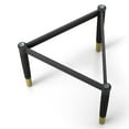 thumbnail image 5 of Furniture of America Modu Solid Wood Black Indoor Coffee Table Base Legs, 5 of 18