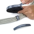 thumbnail image 7 of Reusable Cable Ties 1/2" x 4" Self-Gripping Strips Ready to Use Precut Straps for Cable Management and Organizing Cords 50 Pack (Black), 7 of 7