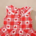 thumbnail image 6 of Zanarzt Toddler Dress Baby Girls Dress Valentines Outfit Casual Sleeveless Swing Sundress Birthday Party Summer Playwear Dresses Red,4-5 Years, 6 of 9