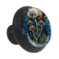 thumbnail image 2 of Cosmic Moon Magic Mushrooms 35MM Round Glass Cabinet Knobs, Kitchen Knobs for Drawer Dresser Cupboard Wardrobe Modern Pulls Handles Hardware, Set of 12, 2 of 6