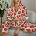 thumbnail image 6 of Sikiie Cute Strawberry Women's Long-Sleeve Shirt and Full-Length Bottom Pajama Set (s-xxl)-Medium, 6 of 7