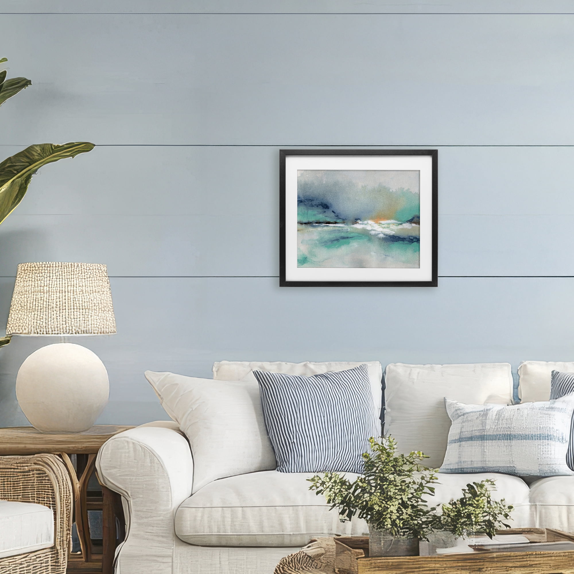 Stupell Industries Sun Bleached Crossing Black Framed Print Under Glass, design by NLS Design