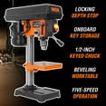 thumbnail image 2 of Drill Press WEN 4206T, 2,3 A, 20 cm, 5 velocidades, mesa de hierro fundido, 2 of 7