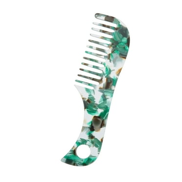 Vocoste Wide Tooth Comb Acetate Wide Comb for Curly Hair Thick Hair Wet Hair Green