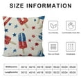 thumbnail image 5 of BANET Pillow Covers , Red Blue Decor Throw Pillows Pillowcase Summer Outdoor Decorations Farmhouse Cushion Case for Couch Home White, 5 of 5