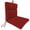 TEXTURED RED, variant on 44" x 22" Rectangular Outdoor Chair Cushion with Ties and Hanger Loop