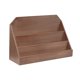 thumbnail image 3 of Soporte para tarjetas de felicitación, portatarjetas de madera, práctico estante de escritorio para tarjetas, soporte para tarjetas para tiendas, Marrón, 3 of 8