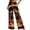 Navy, variant on Women's Halloween Pants - Gothic Print Wide Leg Pants for Women with Pockets Loose Fit