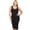Black, variant on Lady's Sleeveless Bodycon Dress, Olive,Scoop Neckline, L
