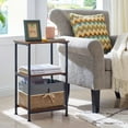 Somdot Small Side Table Bedside Table for Bedroom 3Tier End Table
