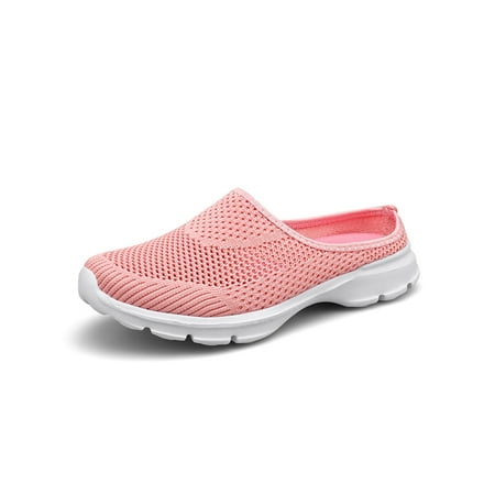 

Eloshman Unisex Comfort Backless Shoes Womens Slip-On Mule Sneaker Mens Garden Clog Breathable House Slippers Walking Beach Shoes