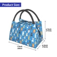 thumbnail image 2 of Easygdp Cute Dogs Bolsa de Almuerzo Insulada Reutilizable, Bolsa de Mano y Bandolera para Oficina, Trabajo, Viajes, 2 of 6