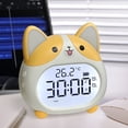 thumbnail image 5 of Alarm Clocks- Cute Dog Clock with Night Light - Rechargeable Battery Operated Digital Clocks for Bedroom (Yellow), 5 of 7