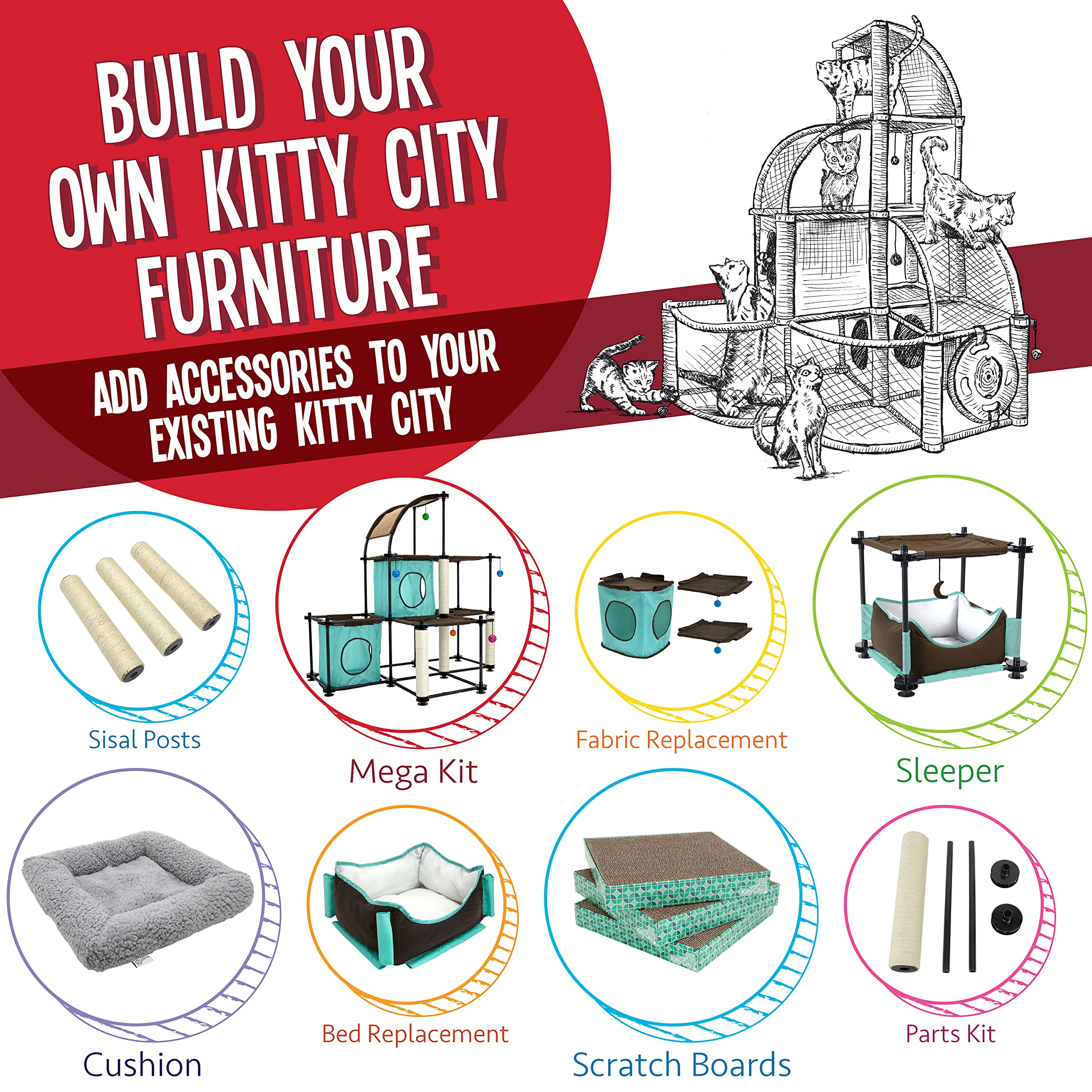 Kitty City Replacement Cushion For Folding Cat Bed