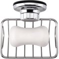 thumbnail image 3 of Chrome Jabonera de ducha con ventosa de vacío súper potente, soporte de esponja resistente al óxido de acero inoxidable para fregadero de baño y cocina, paquete de 2, 3 of 5