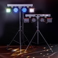 thumbnail image 3 of 5-in-1 DJ Par Stage Light with Stand & Bag - 24+8 PCS RGBW LED 3/6/15CH for Wedding Birthday KTV Party Disco, 3 of 8