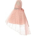 thumbnail image 4 of Big Girl Flower Girl Dress Hi-Low Style Lace Allover Navy 14 MBK360, 4 of 4