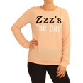 thumbnail image 3 of P.J. Salvage Womens Zzz's The Day Pajama Sweater, Orange, Small, 3 of 5