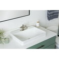 thumbnail image 3 of Vox Rectangle Above-Counter Vitreous China Vessel Sink in Black Black with Overflow Drain, 3 of 7