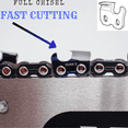 THE DUKE'S PROFESSIONAL HARD CHROME 3PACK FULLCHISEL CHAINSAW CHAIN