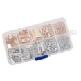 thumbnail image 4 of facefd Ribbon Bracelet Kit Bookmark Pinch Crimp Ends Lobster Clasps with Jump Rings and Chain Extenders, 4 of 4