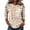 71#Hot Pink, variant on Three Quarter Sleeve Shirts for Women Crew Neck Relaxed Fit Casual Top Pullover T-Shirt M