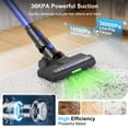 thumbnail image 2 of Maircle Cordless Stick Vacuum Cleaner, Anti Tangle Headlight Floor Brush, 36Kpa Powerful Suction, 40-Min Runtime, Lightweight for Pet Hair, Low Pile Carpet, Hard Floor, Home Use, Blue, 2 of 9