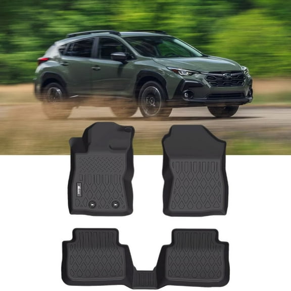 Nilight TPE Floor Mats for Subaru Crosstrek Impreza 2024 2025,All Weather Custom Fit Heavy Duty Floor Liners