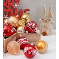 thumbnail image 5 of 6CM, 24PCS Golden Red Painted Ball Set Christmas Tree Pendant Decoration Ball, 5 of 5